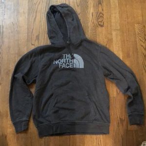 Gray men’s large North Face hoodie.